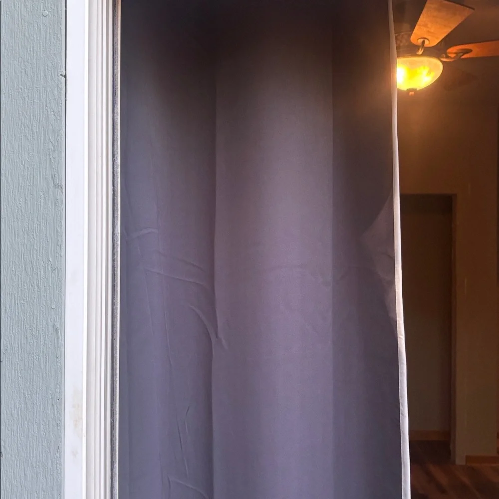 Gray Blackout Curtains Grommet Top